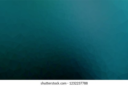 Light BLUE vector blurry hexagon pattern. Creative illustration in halftone style with gradient. A new texture for your design.