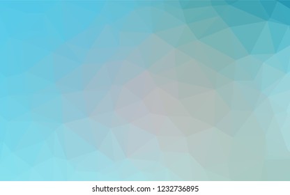 Light BLUE vector blurry hexagon texture. Shining colored illustration in a Brand new style. A completely new design for your business.