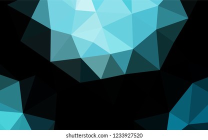 Light BLUE vector blurry hexagon template. Colorful abstract illustration with gradient. The best triangular design for your business.