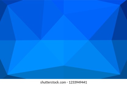 Light BLUE vector blurry hexagon texture. A sample with polygonal shapes. The elegant pattern can be used as part of a brand book.