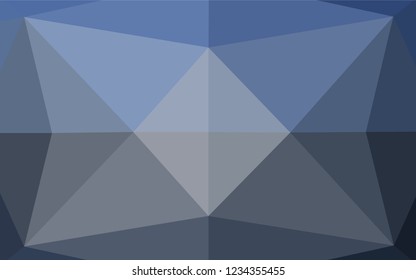 Light BLUE vector blurry hexagon template. Glitter abstract illustration with an elegant design. The best triangular design for your business.