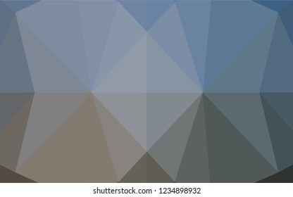 Light BLUE vector blurry hexagon texture. Shining illustration, which consist of triangles. Brand new design for your business.