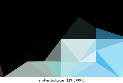 Light BLUE vector blurry hexagon texture. Creative illustration in halftone style with gradient. A completely new template for your business design.