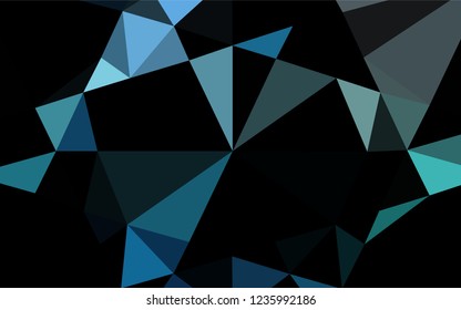 Light BLUE vector blurry hexagon texture. Brand new colored illustration in blurry style with gradient. The best triangular design for your business.