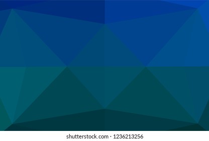 Light BLUE vector blurry hexagon texture. A sample with polygonal shapes. Brand new style for your business design.