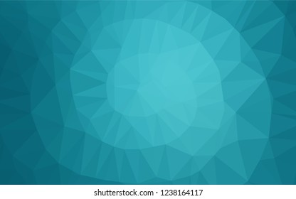 Light BLUE vector blurry hexagon template. A completely new color illustration in a vague style. A completely new design for your business.