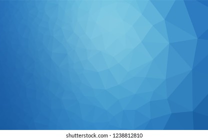 Light BLUE vector blurry hexagon pattern. A vague abstract illustration with gradient. A completely new design for your business.