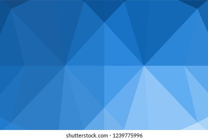 Light BLUE vector blurry hexagon texture. Geometric illustration in Origami style with gradient.  Brand new style for your business design.