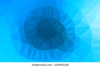 Light BLUE vector blurry hexagon texture. Creative illustration in halftone style with gradient. Brand new style for your business design.