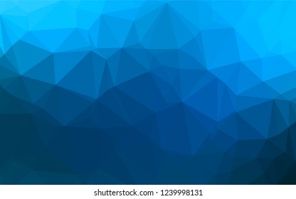 Light BLUE vector blurry hexagon texture. A completely new color illustration in a vague style. The polygonal design can be used for your web site.