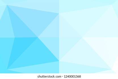 Light BLUE vector blurry hexagon texture. Creative illustration in halftone style with gradient. The elegant pattern can be used as part of a brand book.