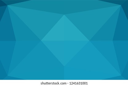 Light BLUE vector blurry hexagon texture. A completely new color illustration in a vague style. Triangular pattern for your business design.
