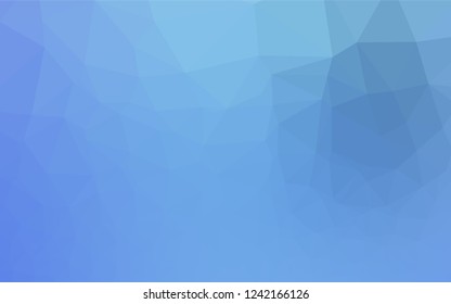 Light BLUE vector blurry hexagon pattern. A sample with polygonal shapes. A completely new design for your business.