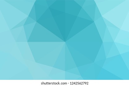 Light BLUE vector blurry hexagon pattern. A sample with polygonal shapes. A new texture for your design.