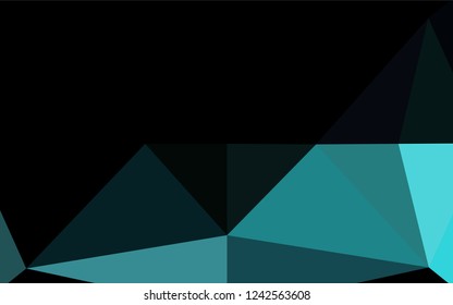 Light BLUE vector blurry hexagon pattern. Brand new colored illustration in blurry style with gradient. The best triangular design for your business.