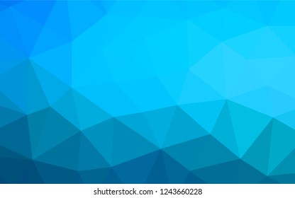 Light BLUE vector blurry hexagon texture. Colorful abstract illustration with gradient. The best triangular design for your business.
