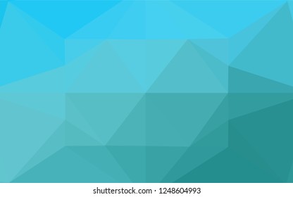 Light BLUE vector blurry hexagon texture. A completely new color illustration in a vague style. The completely new template can be used for your brand book.