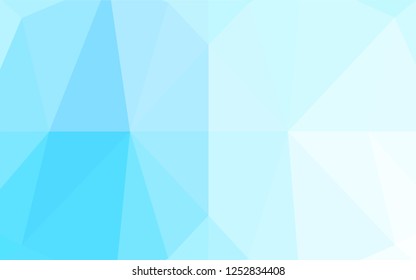 Light BLUE vector blurry hexagon template. A completely new color illustration in a vague style. The elegant pattern can be used as part of a brand book.