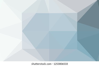 Light BLUE vector blurry hexagon template. Creative geometric illustration in Origami style with gradient. Brand new style for your business design.