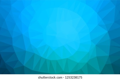 Light BLUE vector blurry hexagon template. A vague abstract illustration with gradient. Brand new style for your business design.