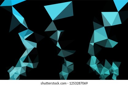Light BLUE vector blurry hexagon template. Colorful abstract illustration with gradient. The polygonal design can be used for your web site.