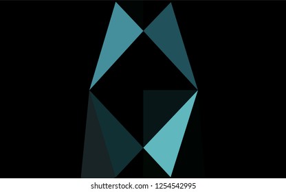 Light BLUE vector blurry hexagon template. Creative geometric illustration in Origami style with gradient. A new texture for your design.