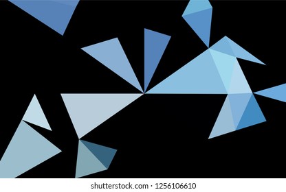 Light BLUE vector blurry hexagon pattern. Brand new colored illustration in blurry style with gradient. The textured pattern can be used for background.