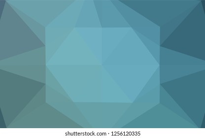 Light BLUE vector blurry hexagon texture. A completely new color illustration in a vague style. The template can be used as a background for cell phones.
