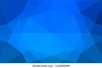 Light BLUE vector blurry hexagon texture. Creative illustration in halftone style with gradient. The textured pattern can be used for background.