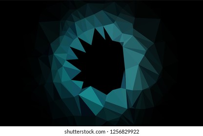 Light BLUE vector blurry hexagon pattern. Creative illustration in halftone style with gradient. The textured pattern can be used for background.