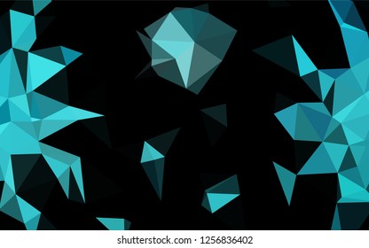Light BLUE vector blurry hexagon pattern. Colorful abstract illustration with gradient. The elegant pattern can be used as part of a brand book.