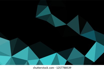 Light BLUE vector blurry hexagon pattern. Modern geometrical abstract illustration with gradient. The completely new template can be used for your brand book.