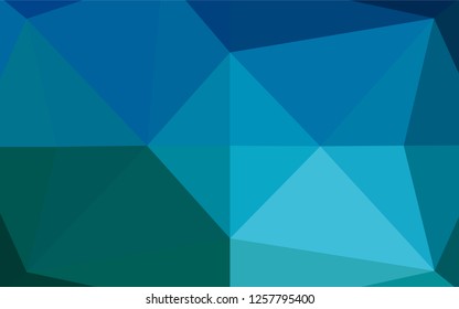 Light BLUE vector blurry hexagon template. Glitter abstract illustration with an elegant design. The completely new template can be used for your brand book.