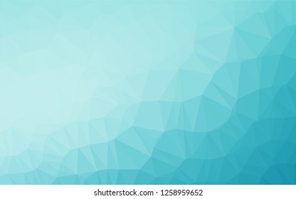 Light BLUE vector blurry hexagon pattern. Brand new colored illustration in blurry style with gradient. The polygonal design can be used for your web site.
