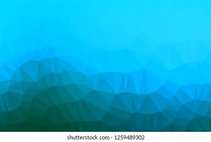 Light BLUE vector blurry hexagon template. A completely new color illustration in a vague style. Triangular pattern for your business design.