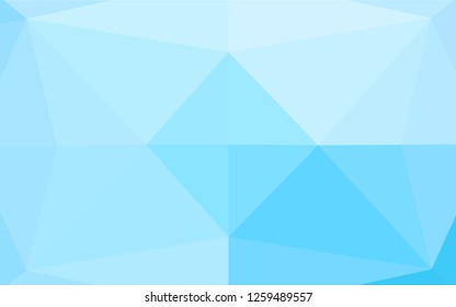 Light BLUE vector blurry hexagon texture. A vague abstract illustration with gradient. The best triangular design for your business.