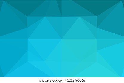 Light BLUE vector blurry hexagon template. A vague abstract illustration with gradient. The elegant pattern can be used as part of a brand book.