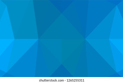 Light BLUE vector blurry hexagon template. Brand new colored illustration in blurry style with gradient. Brand new style for your business design.