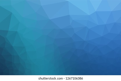 Light BLUE vector blurry hexagon template. Modern geometrical abstract illustration with gradient. The textured pattern can be used for background.