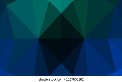 Light BLUE vector blurry hexagon texture. Modern geometrical abstract illustration with gradient. The completely new template can be used for your brand book.