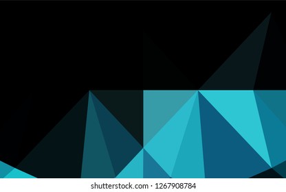 Light BLUE vector blurry hexagon pattern. Colorful abstract illustration with gradient. The best triangular design for your business.