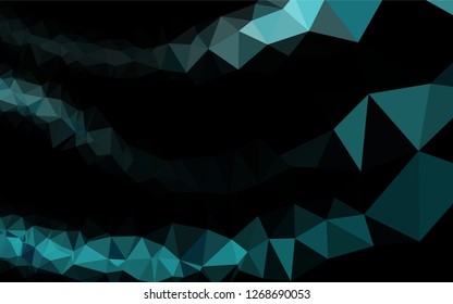 Light BLUE vector blurry hexagon pattern. Creative geometric illustration in Origami style with gradient. Brand new design for your business.