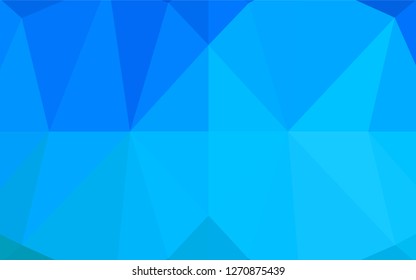 Light BLUE vector blurry hexagon pattern. Brand new colored illustration in blurry style with gradient. The polygonal design can be used for your web site.