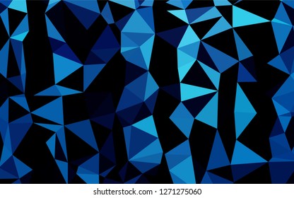 Light BLUE vector blurry hexagon pattern. An elegant bright illustration with gradient. A completely new template for your business design.