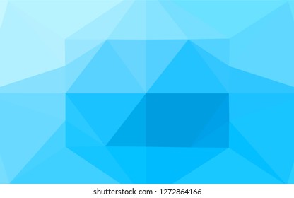 Light BLUE vector blurry hexagon template. Glitter abstract illustration with an elegant design. The best triangular design for your business.