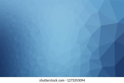Light BLUE vector blurry hexagon texture. A sample with polygonal shapes. Triangular pattern for your business design.