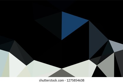Light BLUE vector blurry hexagon template. Colorful illustration in abstract style with gradient. The elegant pattern can be used as part of a brand book.