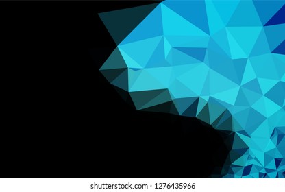 Light BLUE vector blurry hexagon template. A completely new color illustration in a vague style. A completely new design for your business.