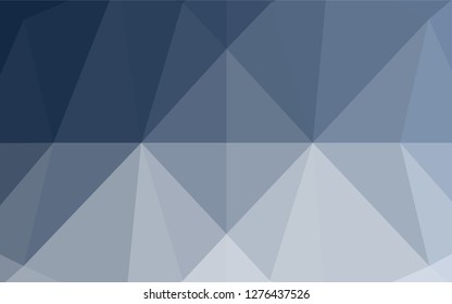 Light BLUE vector blurry hexagon texture. Geometric illustration in Origami style with gradient.  A completely new template for your business design.