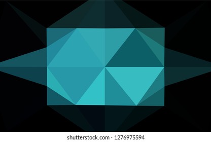 Light BLUE vector blurry hexagon pattern. Colorful illustration in abstract style with gradient. The template can be used as a background for cell phones.